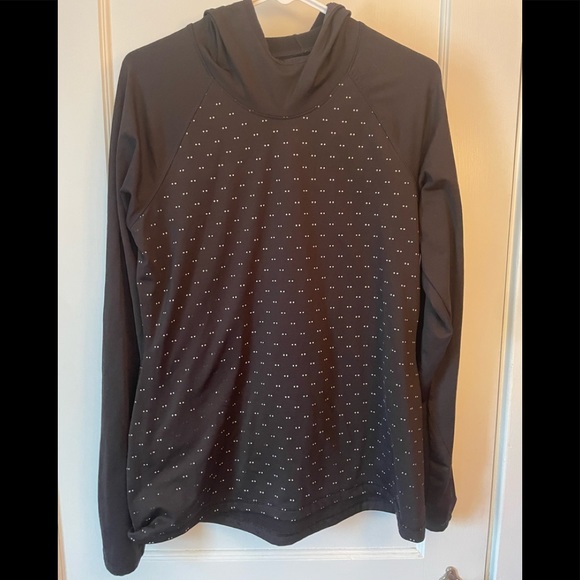 Old Navy black athletic hooded top. Size large - Picture 1 of 4